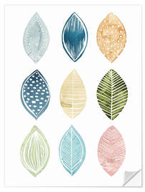 Wall sticker Leaves pattern I