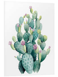 Tableau en PVC Cactus en fleur I