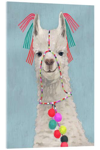 Acrylglas print Adorned Llama II