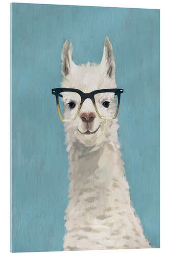 Acrylic print Lama with glasses II