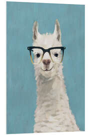 PVC-tavla Lama with glasses II