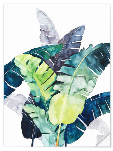 Selvklebende plakat Twilight Palms II
