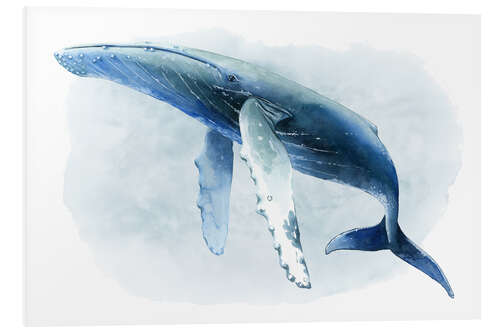 Foam board print Humpback whale II