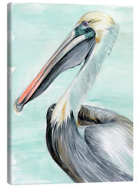 Canvas print Turquoise Pelican II