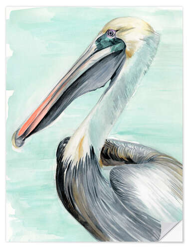 Wall sticker Turquoise Pelican II