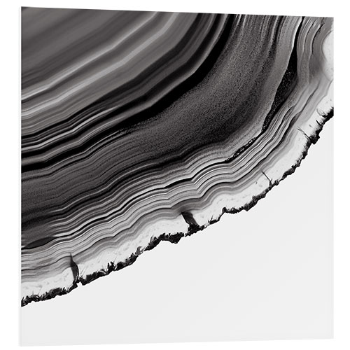 Foam board print Gray agate