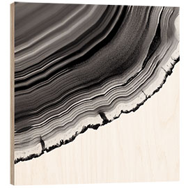 Wood print Gray agate