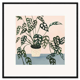 Innrammet kunsttrykk Little Monstera in Point Pot