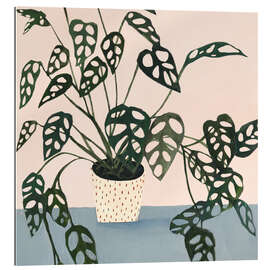 Gallery print Little Monstera in Point Pot