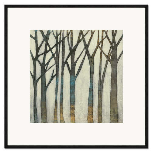 Kehystetty taidepainatus Birch Line I