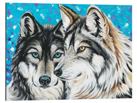 Magnettafel Grauer Wolf I