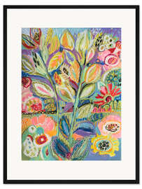 Gerahmter Kunstdruck Garten der Laune II