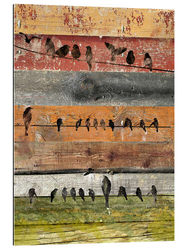 Gallery print Birds on Wood I