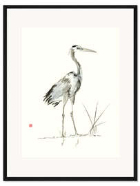 Gerahmter Kunstdruck Abendwache I