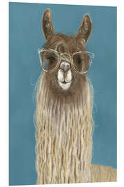 PVC-tavla Lama with glasses IV