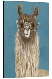 Magnettafel Lama mit Brille IV