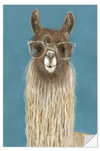 Sisustustarra Lama with glasses IV