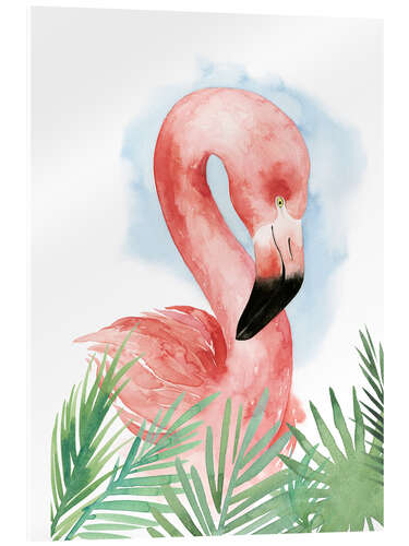 Akrylbilde Flamingo Composition I