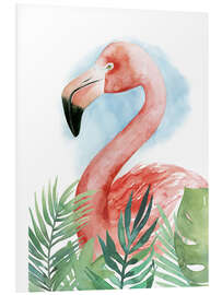 Foam board print Flamingo Composition II