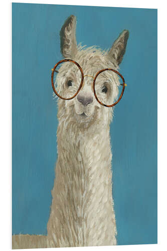 PVC-tavla Lama with glasses III