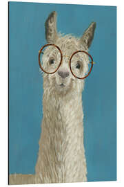 Magnettafel Lama mit Brille III