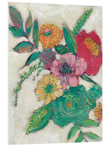 Foam board print Olive's Flowers I