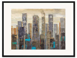 Gerahmter Kunstdruck Stadtlichter I