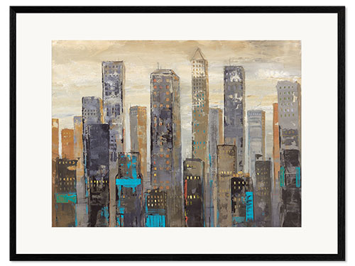 Innrammet kunsttrykk Urban Lights I