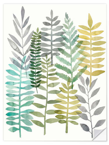 Wall sticker Watercolor Botany II