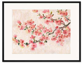Gerahmter Kunstdruck Kirschblütenkomposition