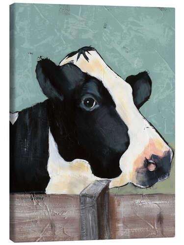 Tableau sur toile Vache holstein I