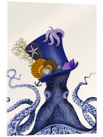 Akrylbilde Octopus with hat