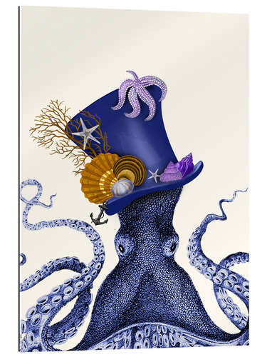 Galleritryk Octopus with hat