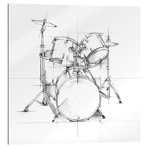 Galleritryck Drum Sketch