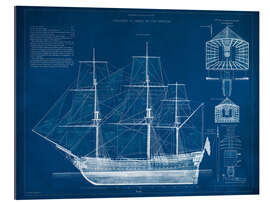 Gallery print Antique Ship Blueprint III