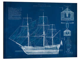 Magnettafel Antiker Schiffsentwurf III