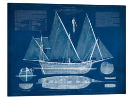 Gallery print Antique Ship Blueprint II