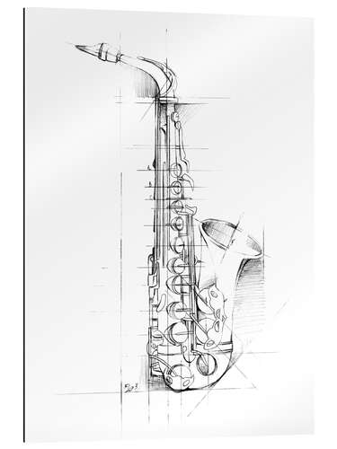 Gallery print Saxophone Sketch