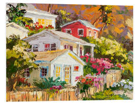 Foam board print Beach Cottage Community