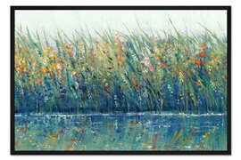 Gerahmter Kunstdruck Wildblumenspeigelung