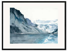 Framed art print Winter Fjords I