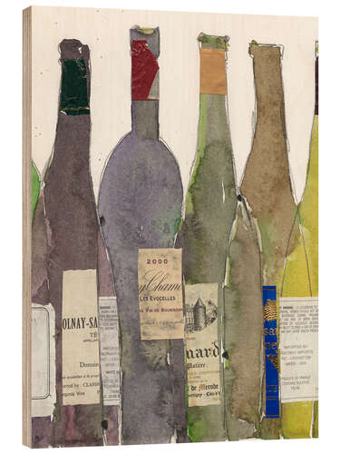 Tableau en bois Le meilleur du vignoble II