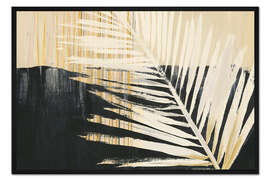 Gerahmter Kunstdruck Goldener Bast II