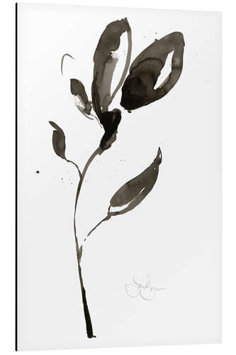 Tableau en aluminium Sumi-e solitaire I