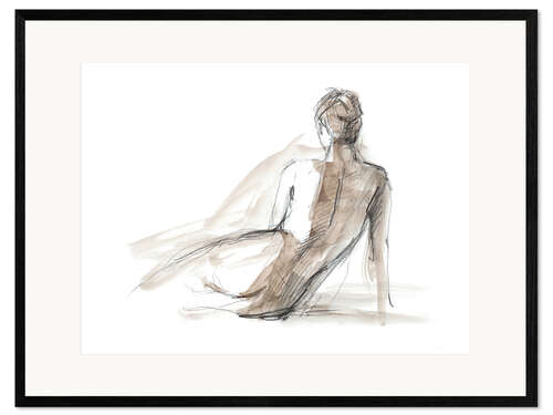 Ingelijste kunstdruk Figure Study II