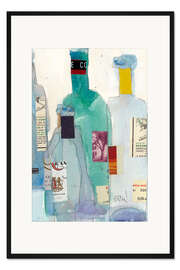Gerahmter Kunstdruck Die Weinflaschen II