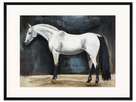 Gerahmter Kunstdruck Pferdesportstudie