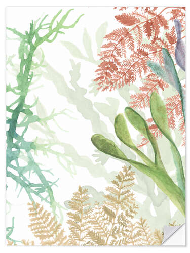 Muursticker Sea plants I