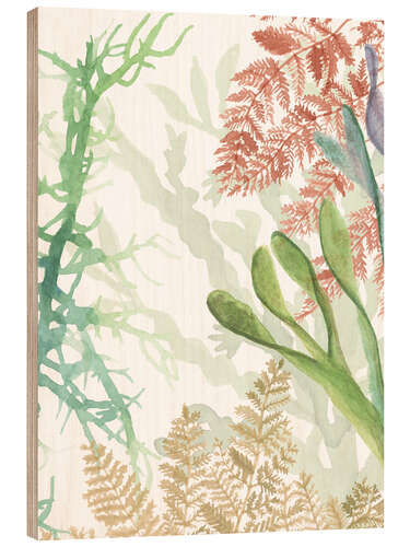 Hout print Sea plants I