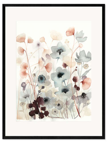Impresión de arte enmarcada Prado de primavera